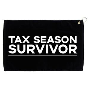 Tax Season Survivor, Funny Accountant Grommeted Golf Towel