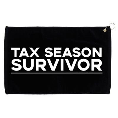 Tax Season Survivor, Funny Accountant Grommeted Golf Towel