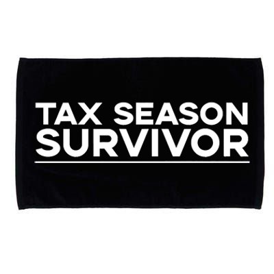 Tax Season Survivor, Funny Accountant Microfiber Hand Towel