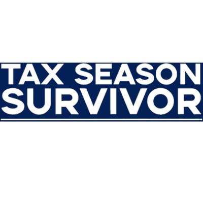 Tax Season Survivor, Funny Accountant Bumper Sticker