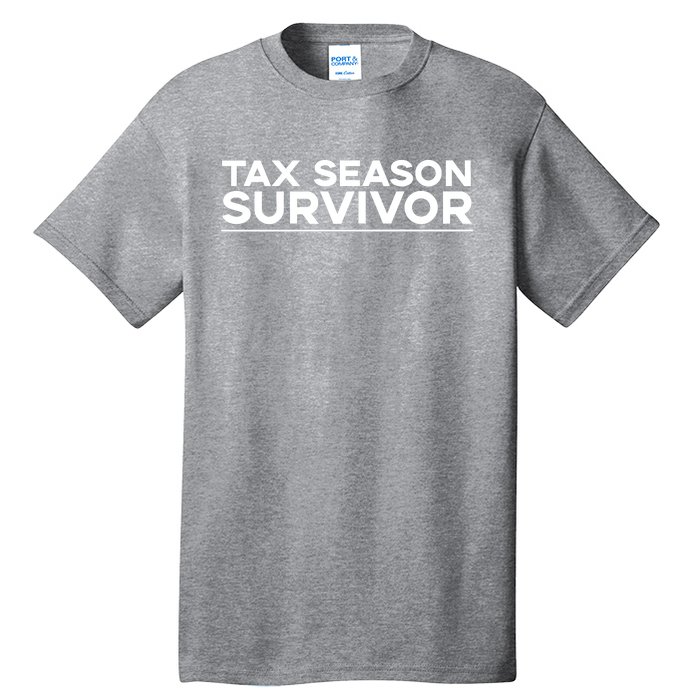 Tax Season Survivor, Funny Accountant Tall T-Shirt