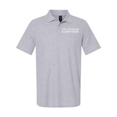 Tax Season Survivor, Funny Accountant Softstyle Adult Sport Polo