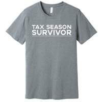 Tax Season Survivor, Funny Accountant Premium T-Shirt