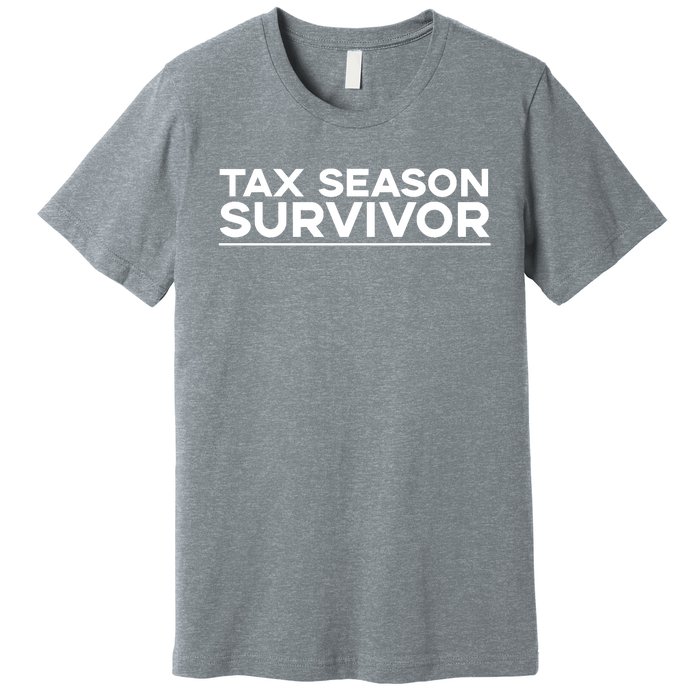 Tax Season Survivor, Funny Accountant Premium T-Shirt