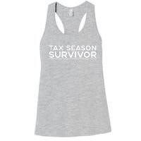 Tax Season Survivor, Funny Accountant Women's Racerback Tank