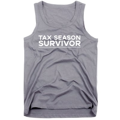 Tax Season Survivor, Funny Accountant Tank Top