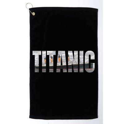 Titanic Sailing Ship 1912 Cruise Vintage Distressed Great Gift Golf Towel