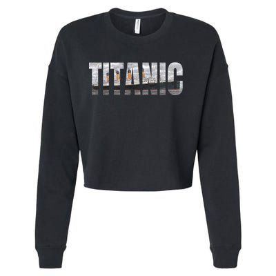 Titanic Sailing Ship 1912 Cruise Vintage Distressed Great Gift Cropped Pullover Crew