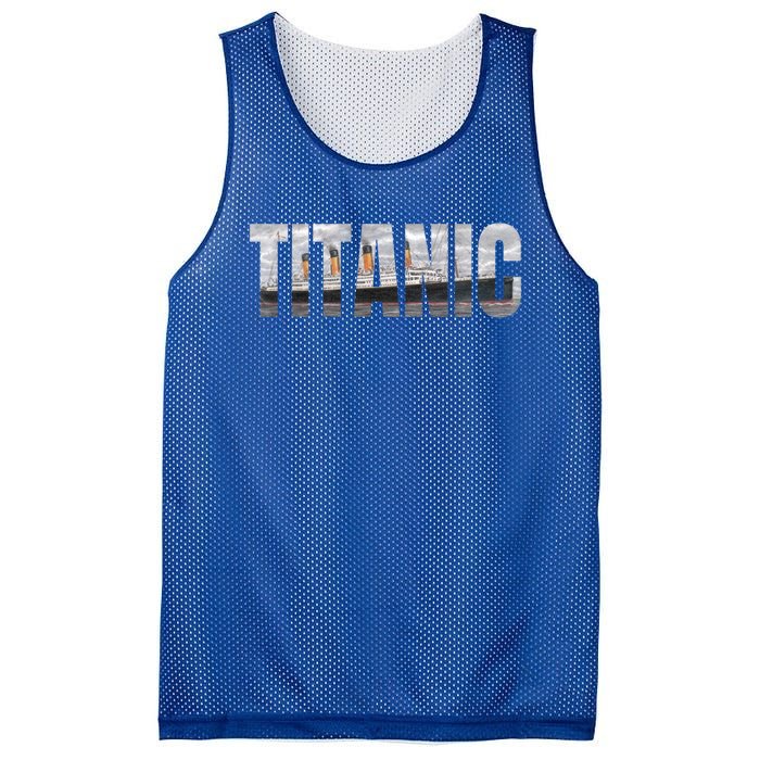 Titanic Sailing Ship 1912 Cruise Vintage Distressed Great Gift Mesh Reversible Basketball Jersey Tank