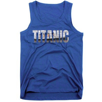 Titanic Sailing Ship 1912 Cruise Vintage Distressed Great Gift Tank Top