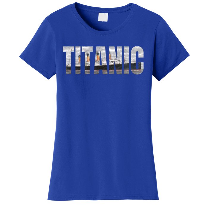 Titanic Sailing Ship 1912 Cruise Vintage Distressed Great Gift Women's T-Shirt