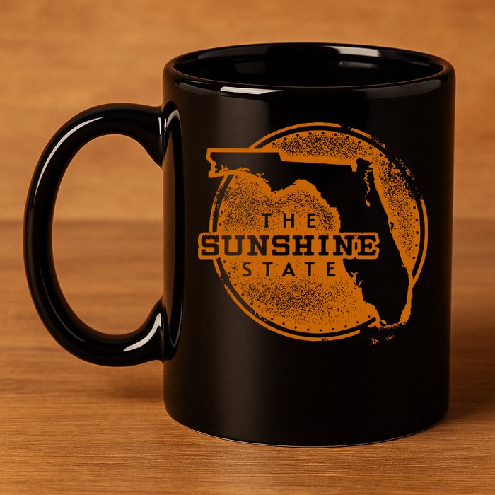 The Sunshine State 11oz C Handle Ceramic Mug