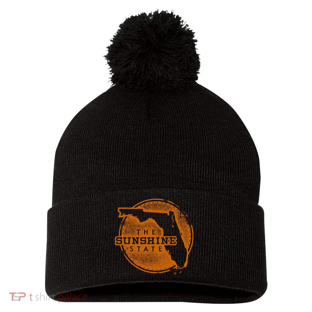 The Sunshine State Pom Pom 12in Knit Beanie