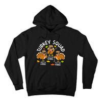 Turkey Squad Slp Ot Pt Therapy Team Fall Thanksgiving Tall Hoodie