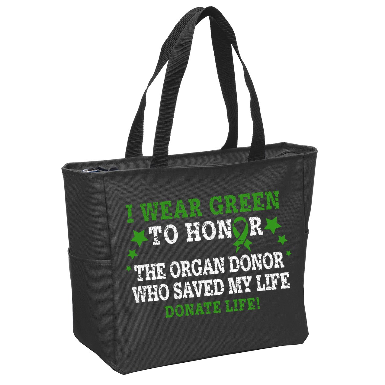 TRANSPLANT SURGERY SURVIVOR Zip Tote Bag