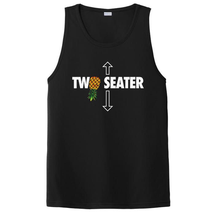 Two Seater Swinger Funny Upside Down Pineapple Swinger PosiCharge Competitor Tank