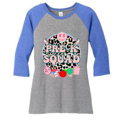 Teacher Student School Teaching Cute Preschool Prek Great Gift Women's Tri-Blend 3/4-Sleeve Raglan Shirt