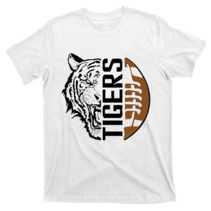 Tigers Swash School Spirit Orange Black Football Sports Fan T-Shirt