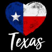 Texas Strong State Flag Heart Backpack