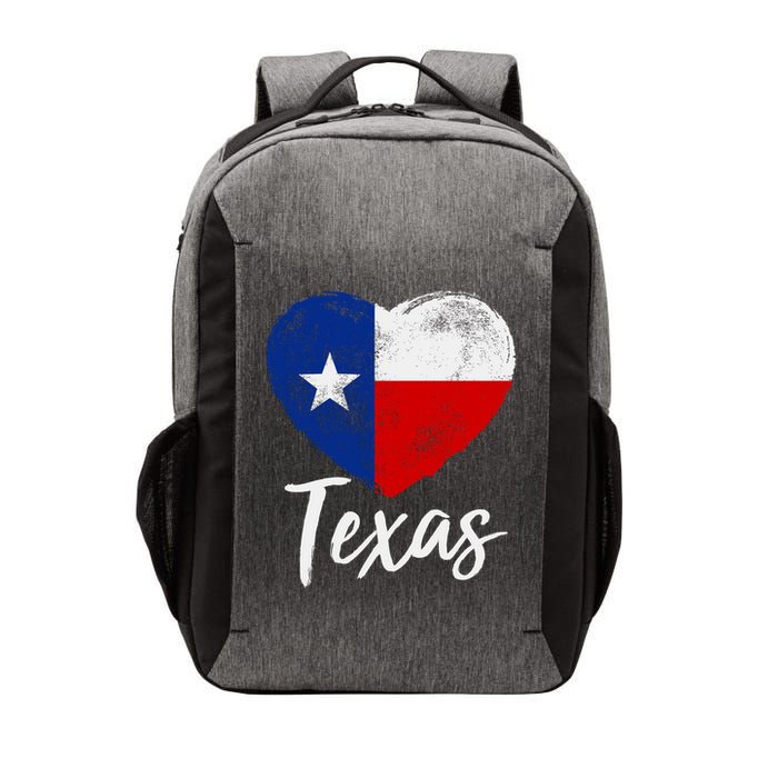 Texas Strong State Flag Heart Vector Backpack
