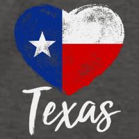 Texas Strong State Flag Heart Vector Backpack