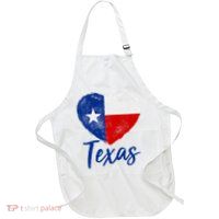 Texas Strong State Flag Heart Apron