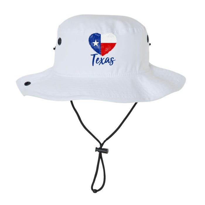 Texas Strong State Flag Heart Bucket Hat