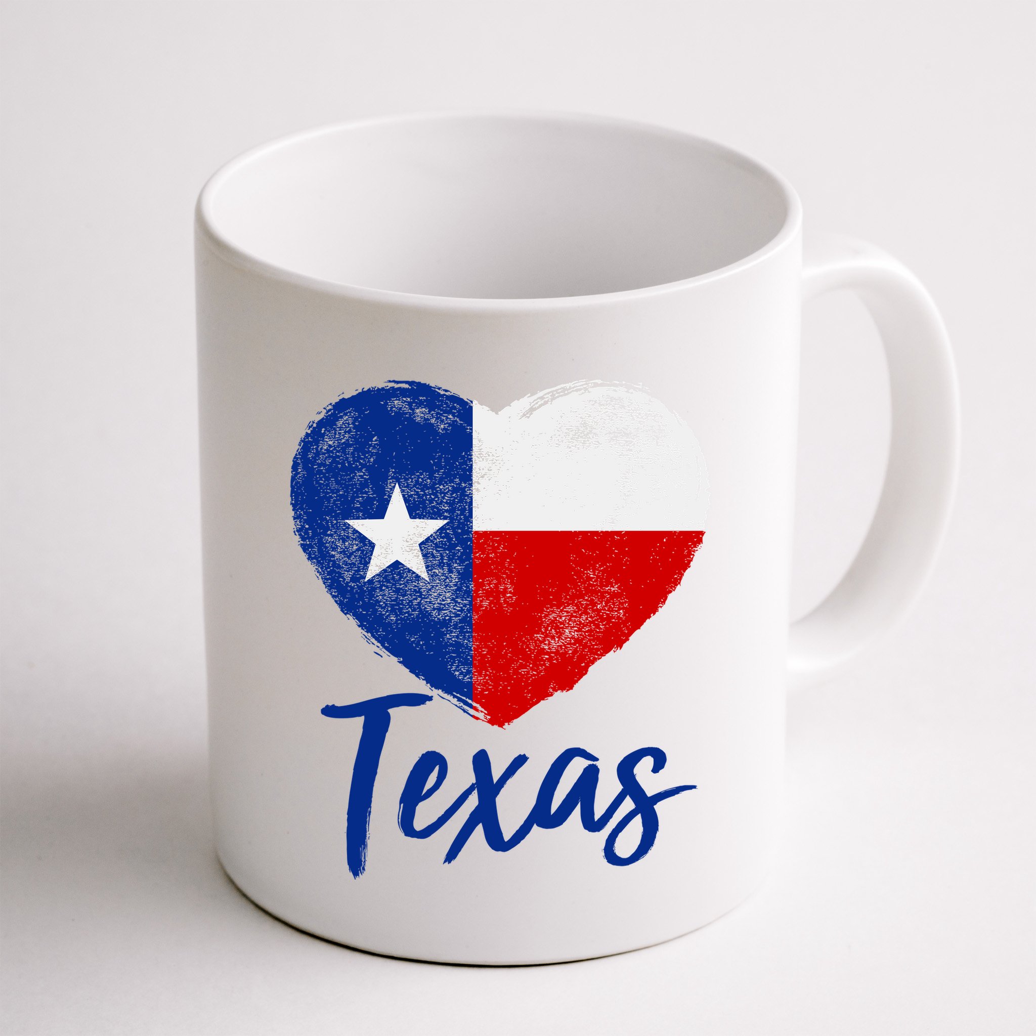 Texas Strong State Flag Heart Mug