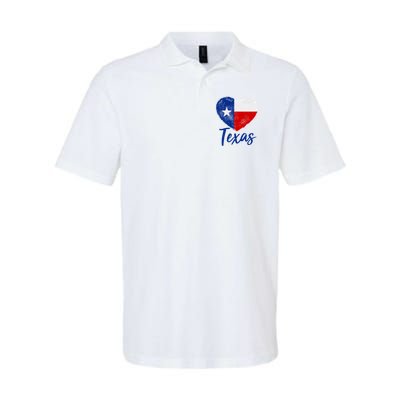 Texas Strong State Flag Heart Polo