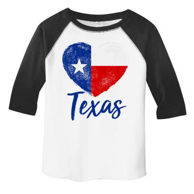 Texas Strong State Flag Heart Toddler Fine Jersey T-Shirt