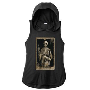 The Student Skeleton Tarot Card Cool Gift Ladies PosiCharge Tri-Blend Wicking Draft Hoodie Tank