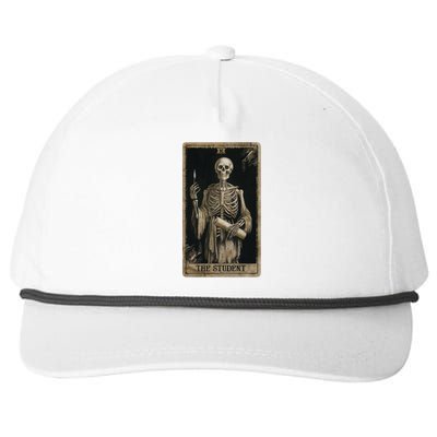 The Student Skeleton Tarot Card Cool Gift Snapback Five-Panel Rope Hat