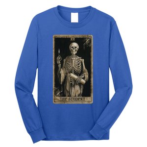 The Student Skeleton Tarot Card Cool Gift Long Sleeve Shirt