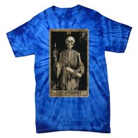 The Student Skeleton Tarot Card Cool Gift Tie-Dye T-Shirt