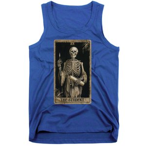 The Student Skeleton Tarot Card Cool Gift Tank Top