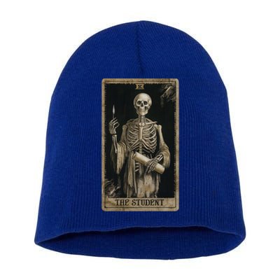 The Student Skeleton Tarot Card Cool Gift Short Acrylic Beanie