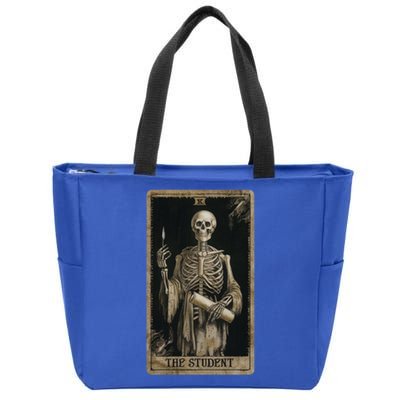 The Student Skeleton Tarot Card Cool Gift Zip Tote Bag