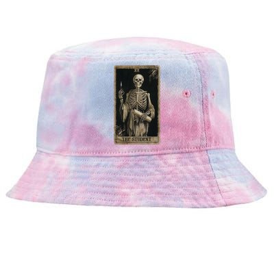 The Student Skeleton Tarot Card Cool Gift Tie-Dyed Bucket Hat