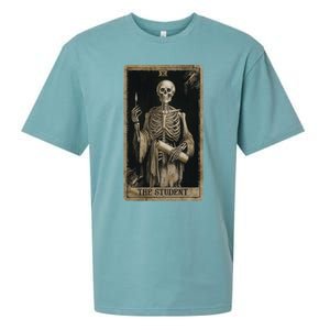 The Student Skeleton Tarot Card Cool Gift Sueded Cloud Jersey T-Shirt