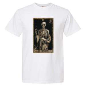 The Student Skeleton Tarot Card Cool Gift Garment-Dyed Heavyweight T-Shirt