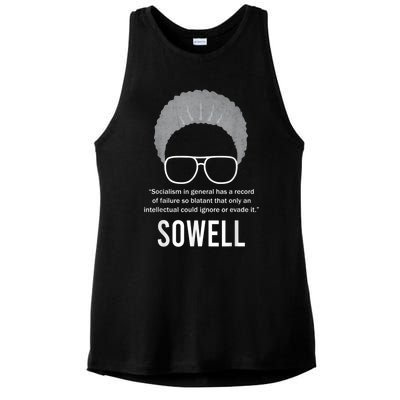 Thomas Sowell Socialism Quote Black History Month Ladies PosiCharge Tri-Blend Wicking Tank