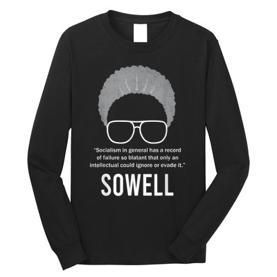 Thomas Sowell Socialism Quote Black History Month Long Sleeve Shirt