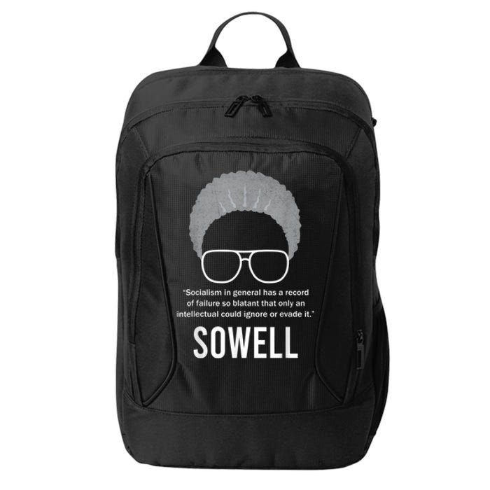 Thomas Sowell Socialism Quote Black History Month City Backpack