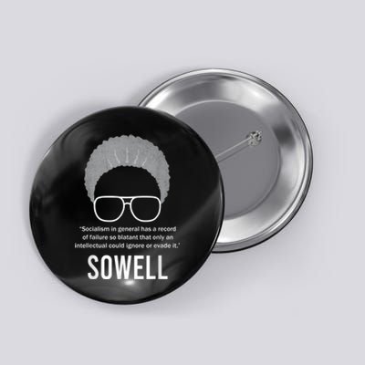 Thomas Sowell Socialism Quote Black History Month Button