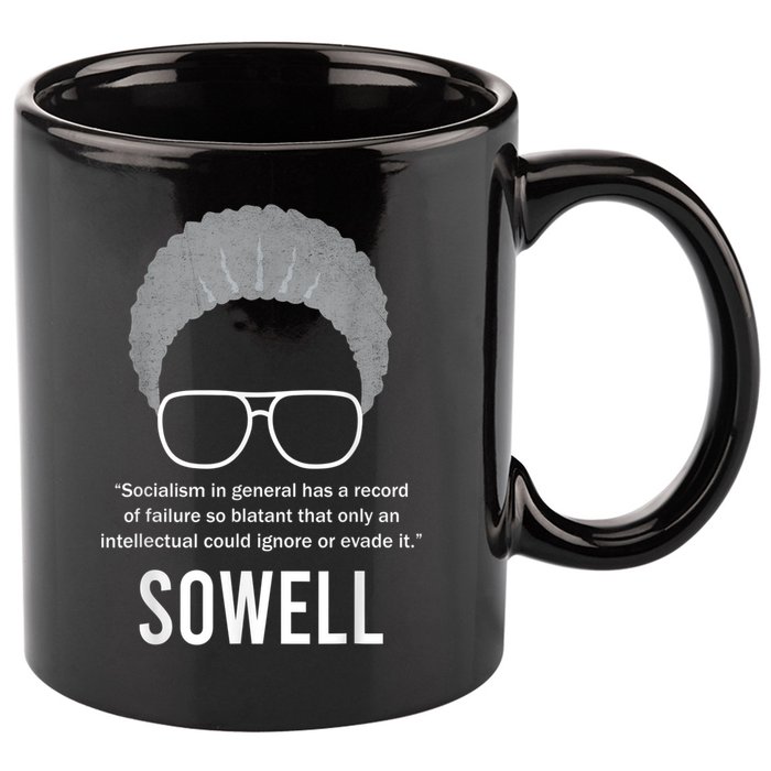 Thomas Sowell Socialism Quote Black History Month 11oz C Handle Ceramic Mug