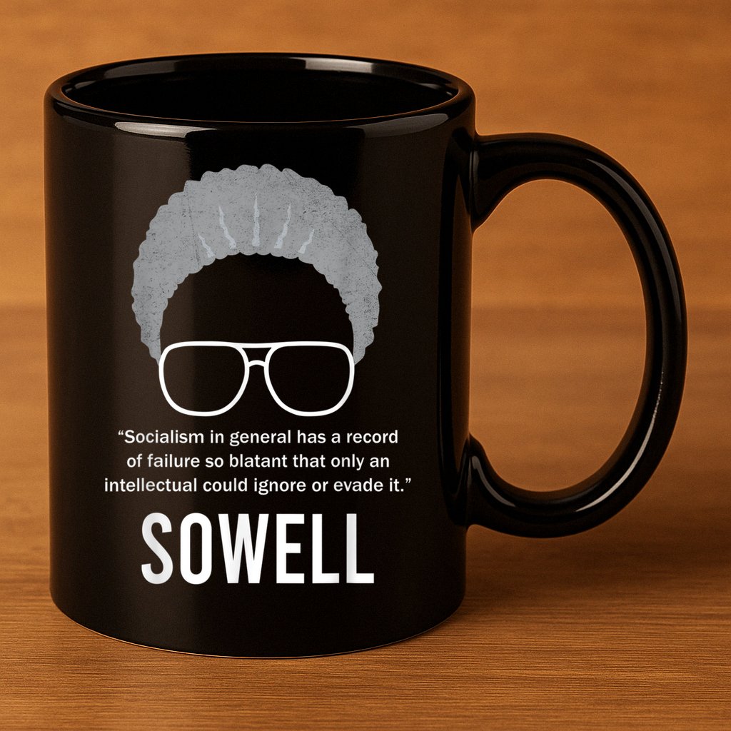 Thomas Sowell Socialism Quote Black History Month 11oz C Handle Ceramic Mug