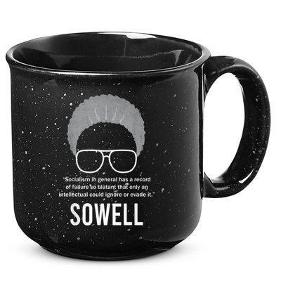 Thomas Sowell Socialism Quote Black History Month 15oz Campfire Ceramic Mug