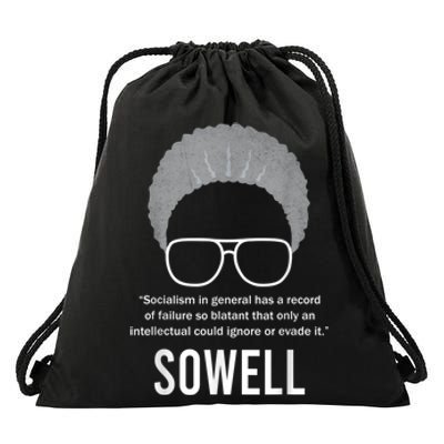 Thomas Sowell Socialism Quote Black History Month Drawstring Bag