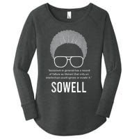 Thomas Sowell Socialism Quote Black History Month Women's Perfect Tri Tunic Long Sleeve Shirt