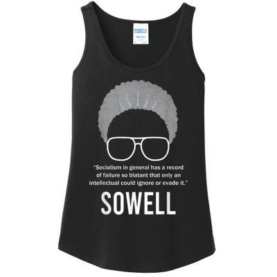 Thomas Sowell Socialism Quote Black History Month Ladies Essential Tank